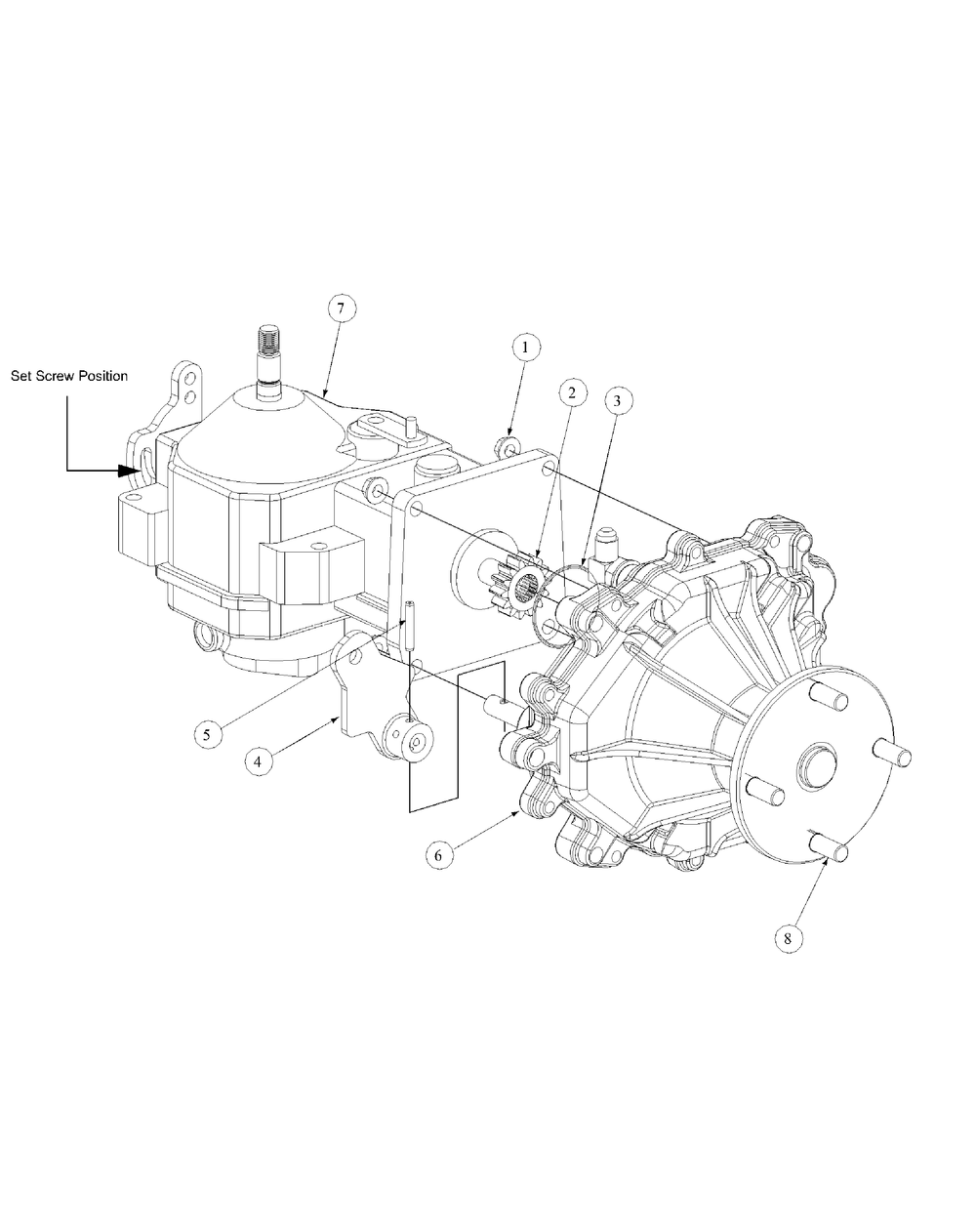Assembly Pump Right Hand Diagram and Parts List for M48-KWS 53AB5D4M150-17-HP Cub Cadet Lawn Tractor